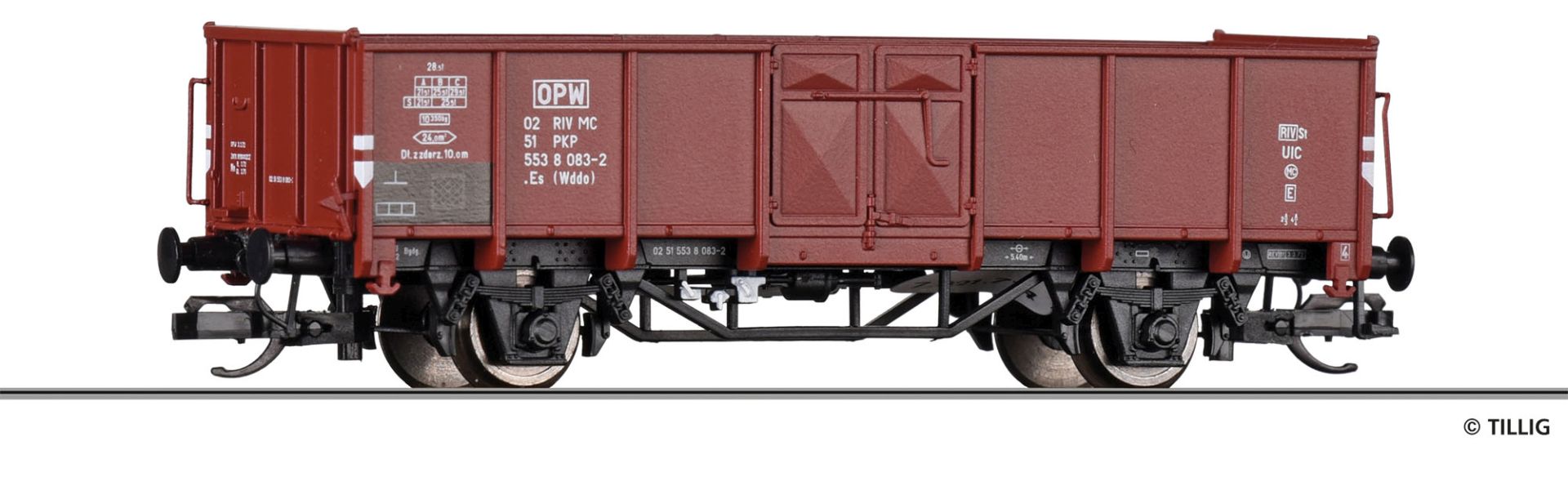 Tillig 14087 - Offener Güterwagen Es, PKP, Ep.IV