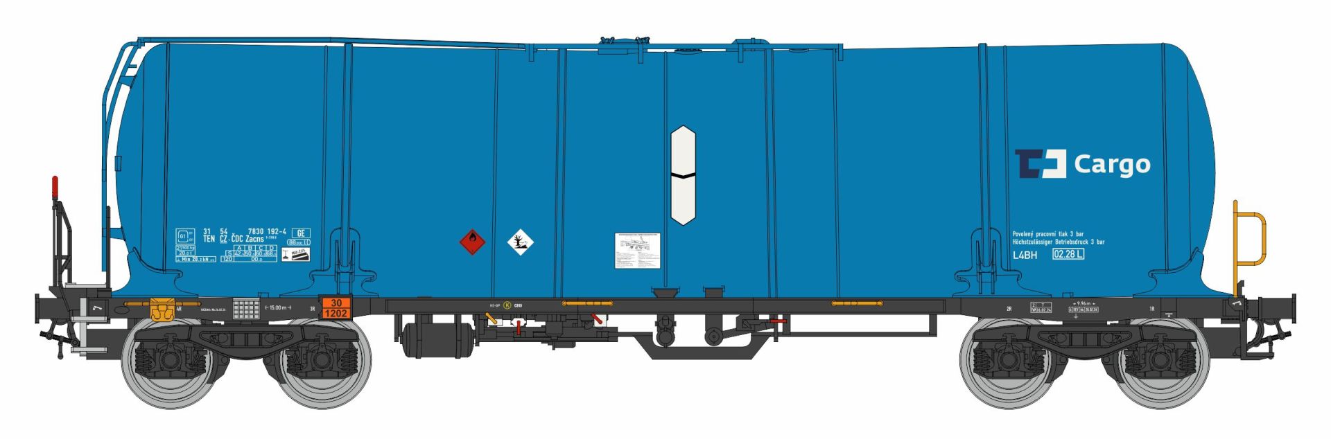 igra 96210047 - Kesselwagen Zacns 88, CD-Cargo, Ep.VI