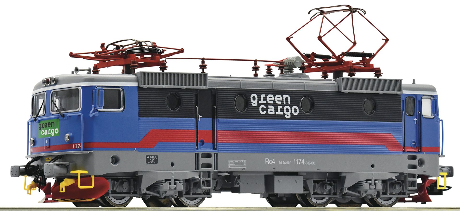 Roco 70458 - E-Lok Rc4 1174, GREEN-Cargo, Ep.VI, DC-Sound
