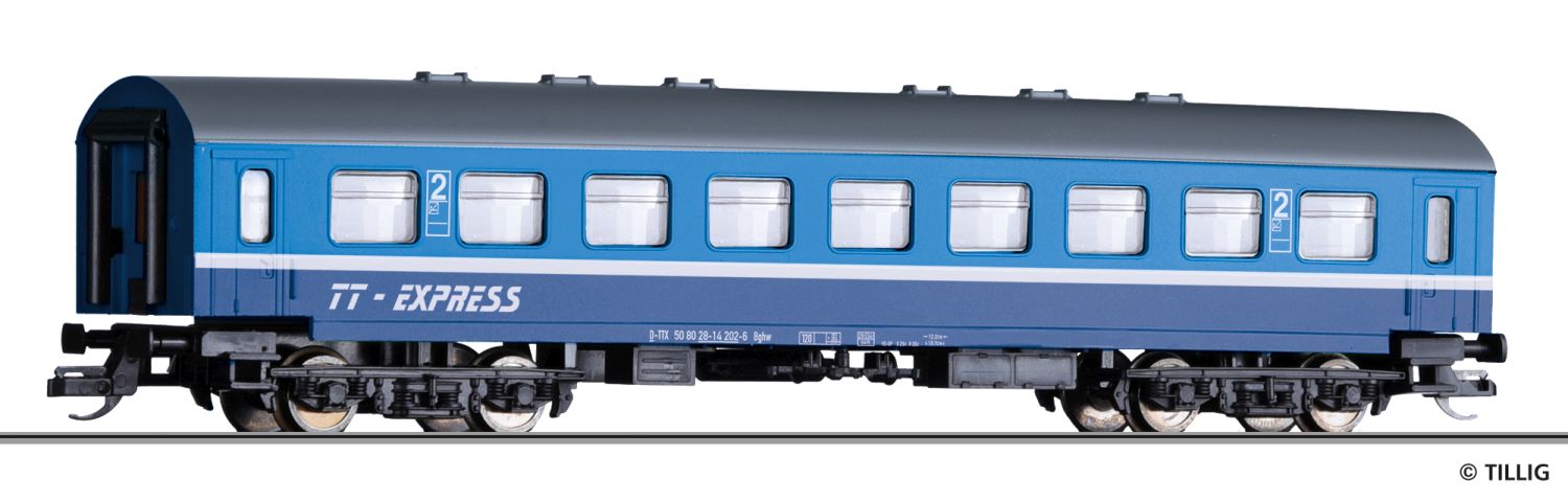 Tillig 13191 - Personenwagen, 2. Klasse, TT-Express, Ep.VI