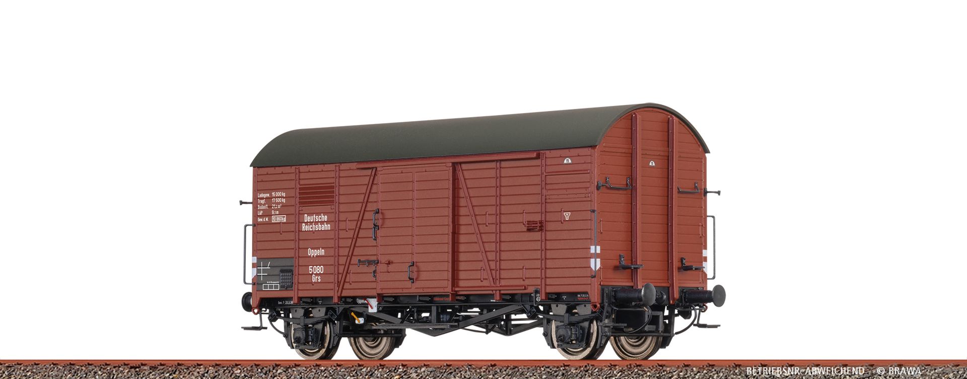 Brawa 50647 - Gedeckter Güterwagen Grs, DRG, Ep.II