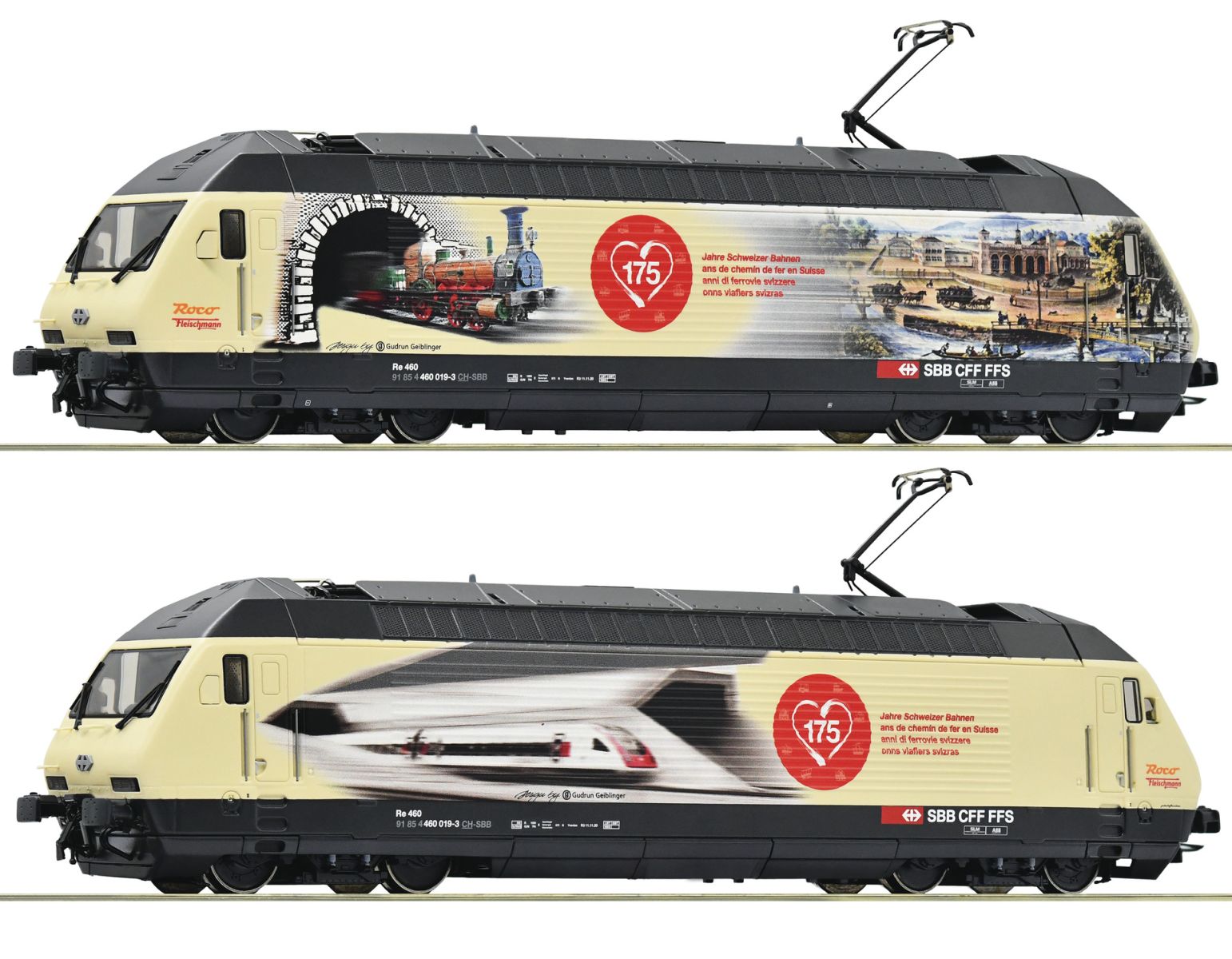 Roco 70677 - E-Lok 460 019-3, SBB, Ep.VI '175 Jahre Eisenbahn in der Schweiz'