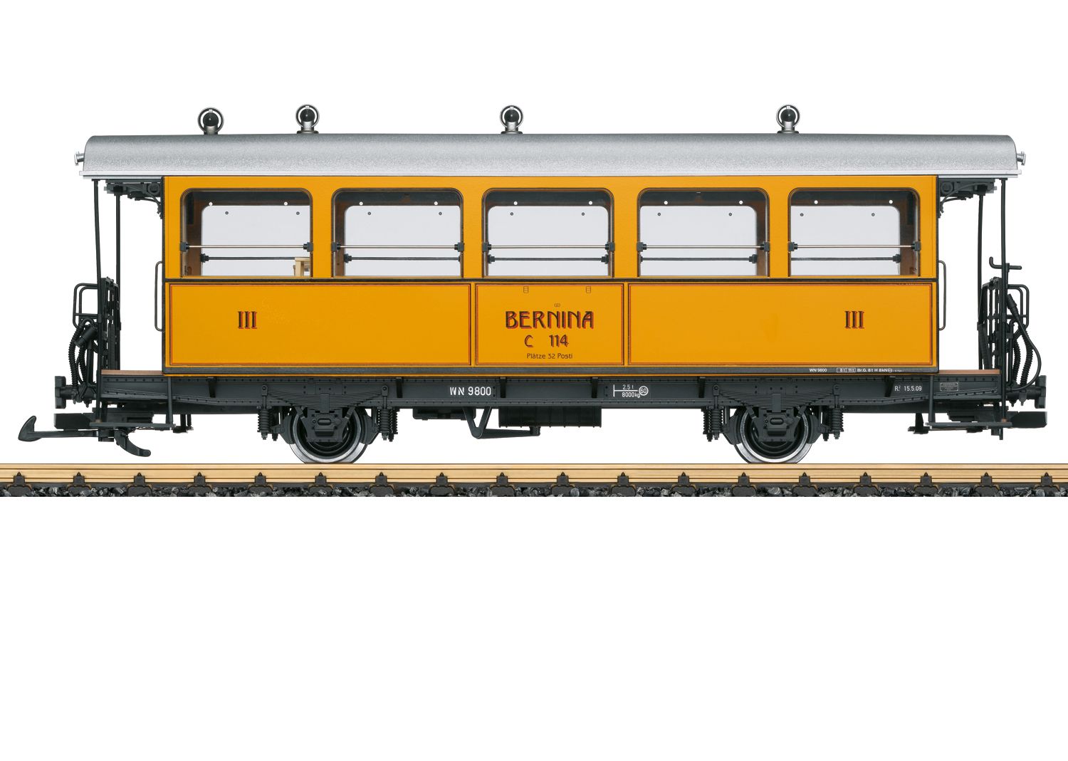 LGB 30563 - Barwagen C 114, RhB, Ep.VI