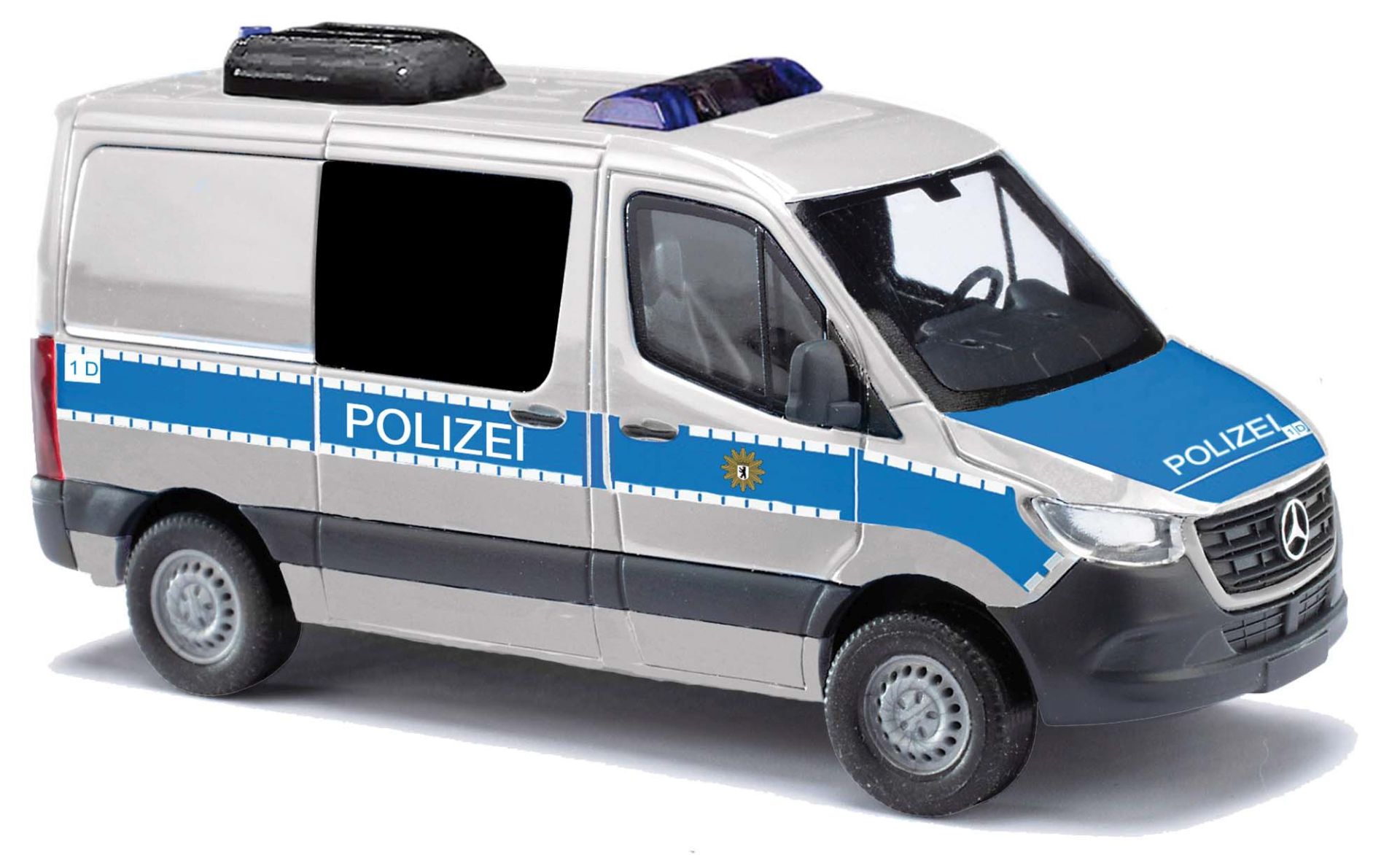 Busch 53463 - MB Sprinter kurzer Radstand, Polizei Berlin, metallic