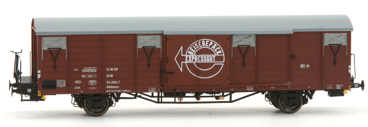 Exact-Train EX23114-B - Gedeckter Güterwagen 2004-7 Gehlmmss, DR, Ep.IV 'Expressgut'