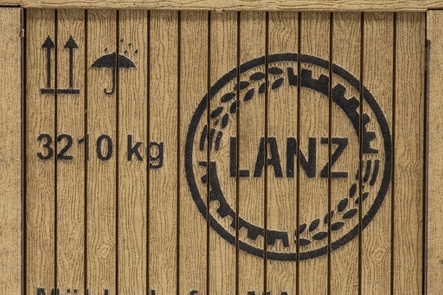 Joswood 70211 - mittlere Kiste mit Rahmen 'Lanz', 1 Stück, 126 x 60 x 60 mm