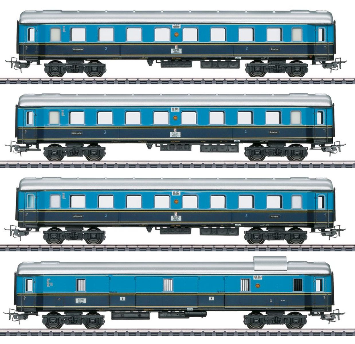 Märklin 40361 - 4er Set Personenwagen 'Karwendel-Express', DRG, Ep.II