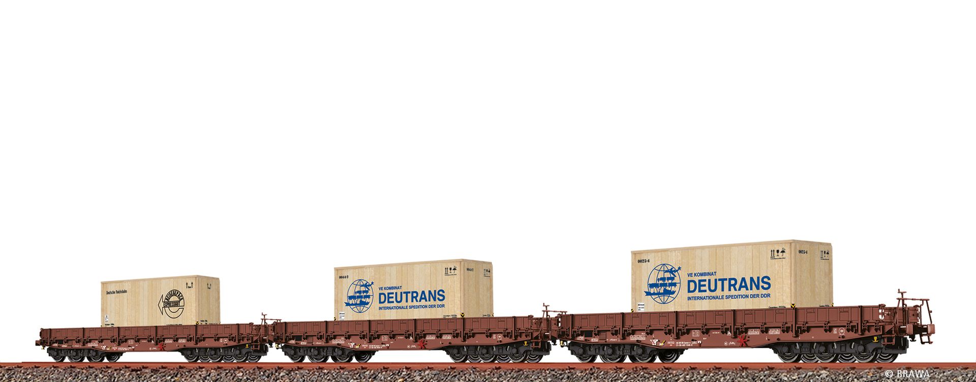 Brawa 50876 - 3er Set Schwerlastwagen RRym, DR, Ep.IV