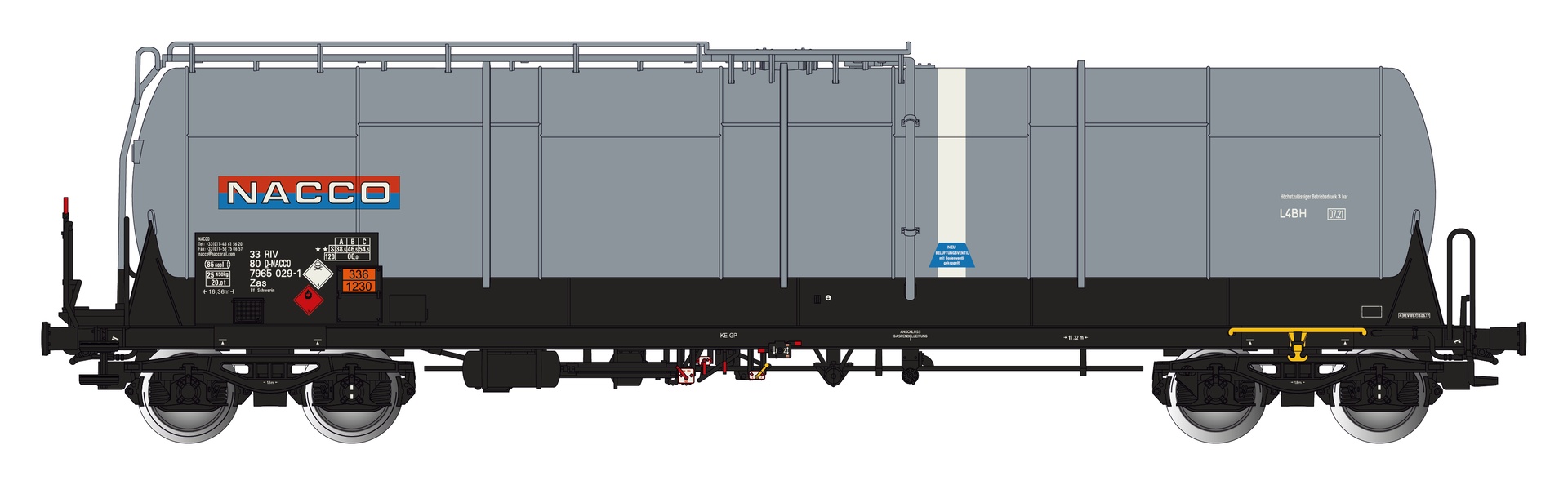 Albert Modell 796014 - Kesselwagen Zas, D-NACCO, Ep.VI 'NACCO'