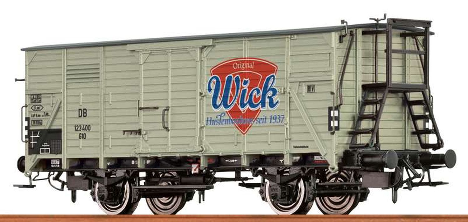 Brawa 67486 - Gedeckter Güterwagen G10, DB, Ep.III 'Wick'