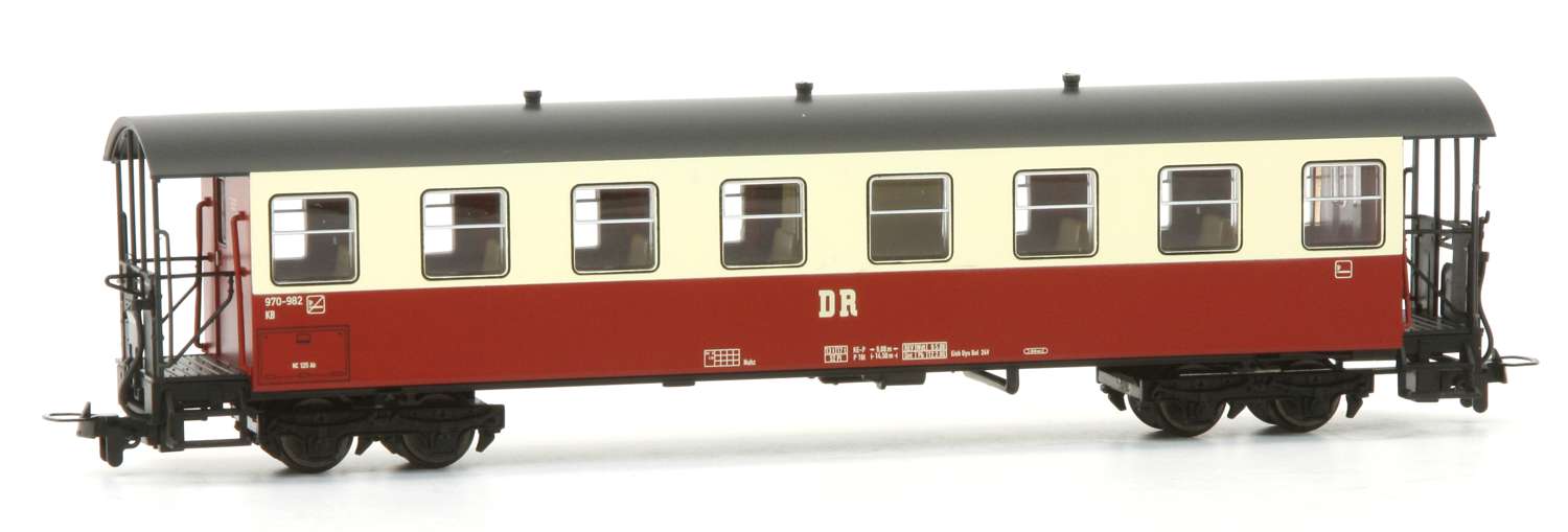 Tillig 03981 - 2er Set Personenwagen KB4ip, DR, Ep.IV