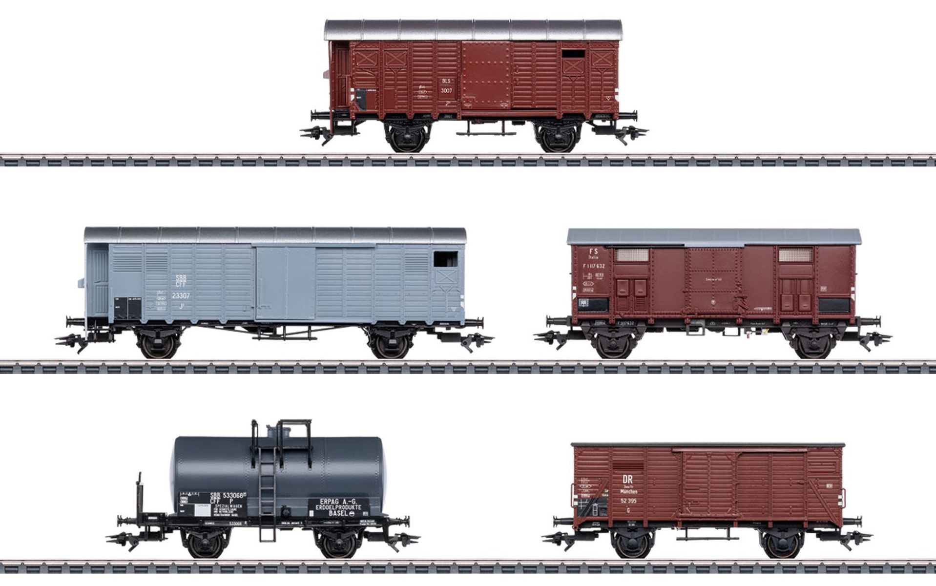 Märklin 46575 - 5er Set Güterwagen, BLS, Ep.III