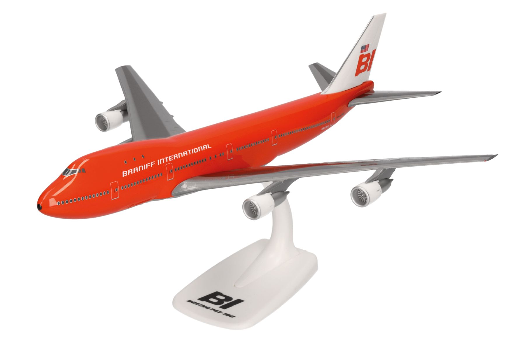 Herpa 614146 - Braniff International Boeing 747-100 "Big Pumpkin"