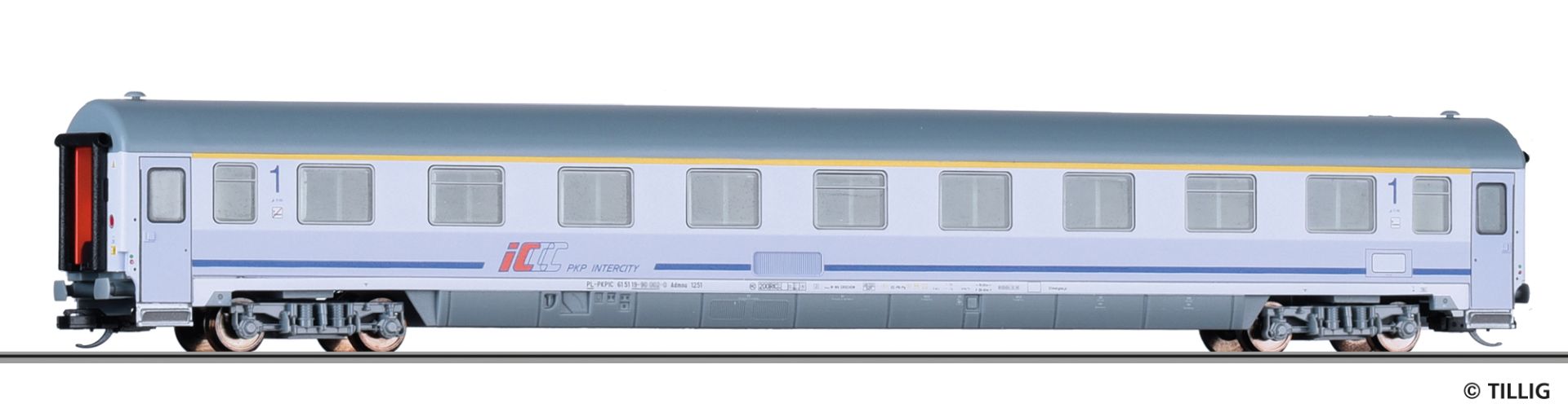 Tillig 16286 - Personenwagen A9mnouz, 1. Klasse, PKP-Intercity, Ep.VI