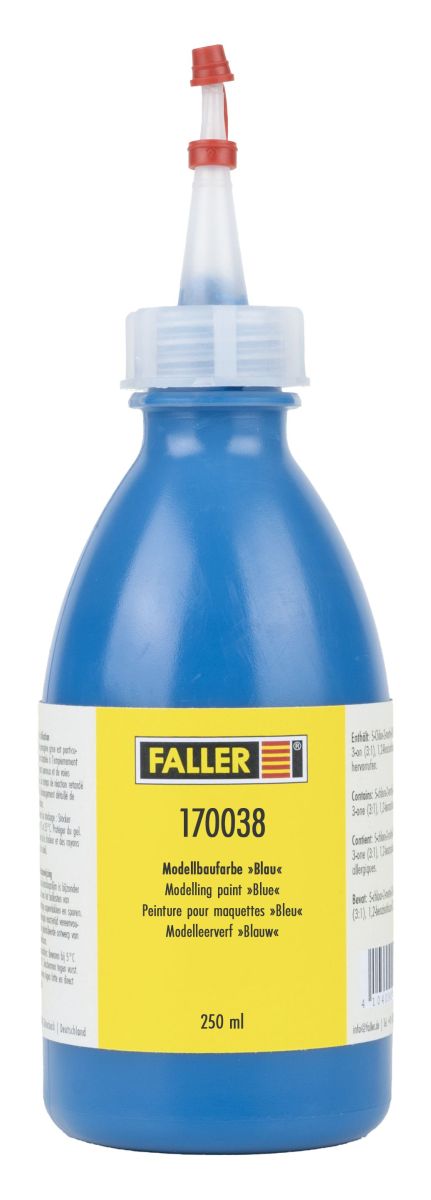 Faller 170038 - Modellbaufarbe Blau, 250 ml