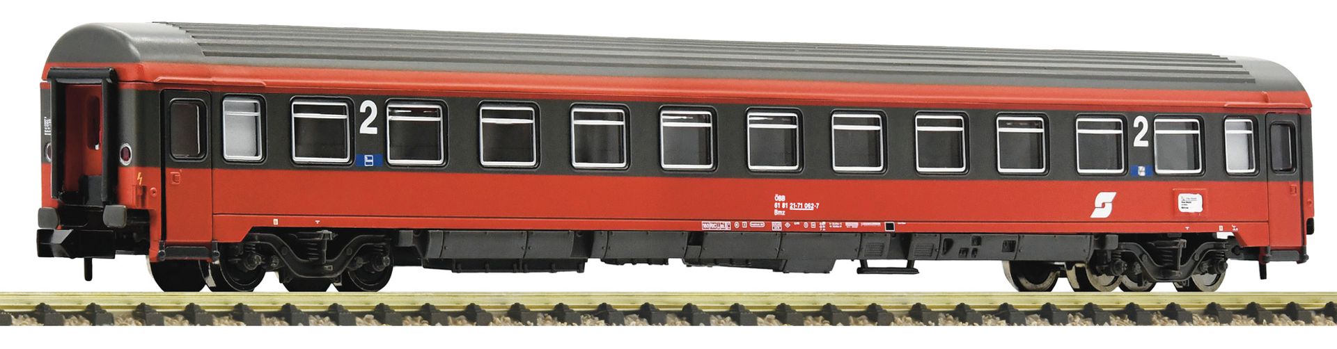 Fleischmann 814513 - Personenwagen EC 16 'Max Reinhardt' Bmz, 2. Klasse, ÖBB, Ep.V