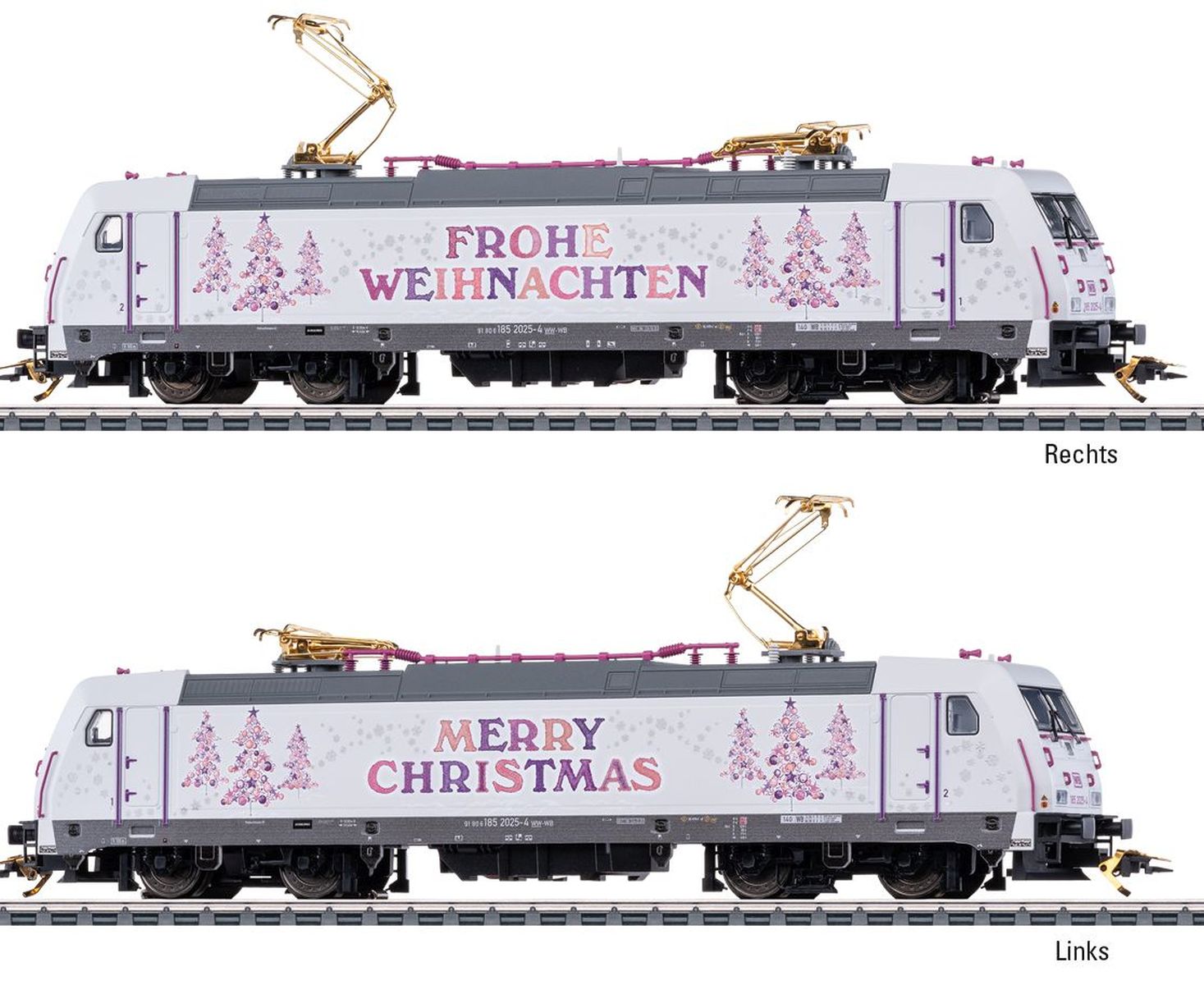 Märklin 36025 - E-Lok 185.2, Weihnachtslok 2025, Ep.VI, MFX-Sound Märklin 36025 - E-Lok 185.2, Weihnachtslok 2025, Ep.VI, MFX-Sound
