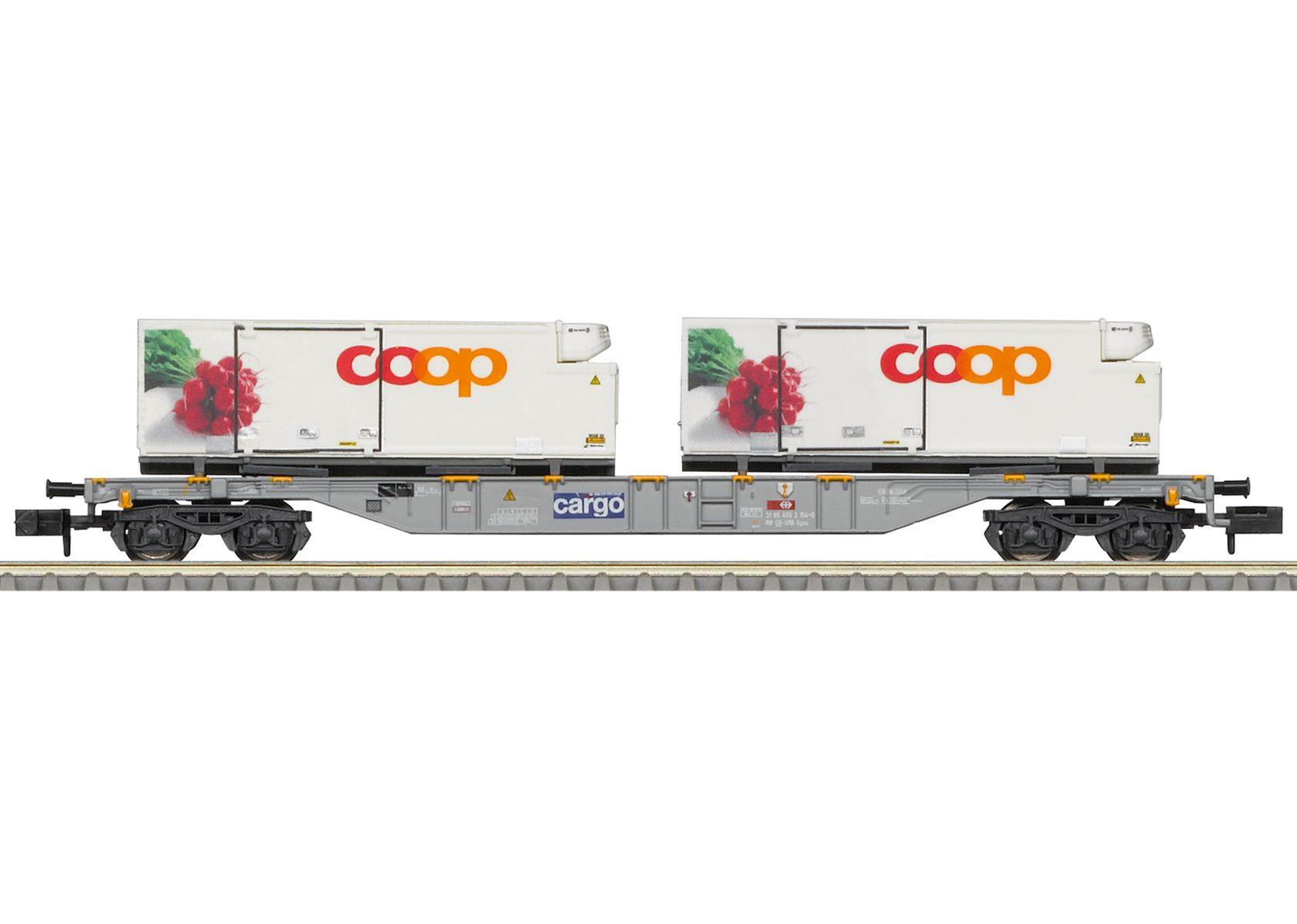 Trix 15493 - Containertragwagen Sgns 'COOP', SBB, Ep.VI
