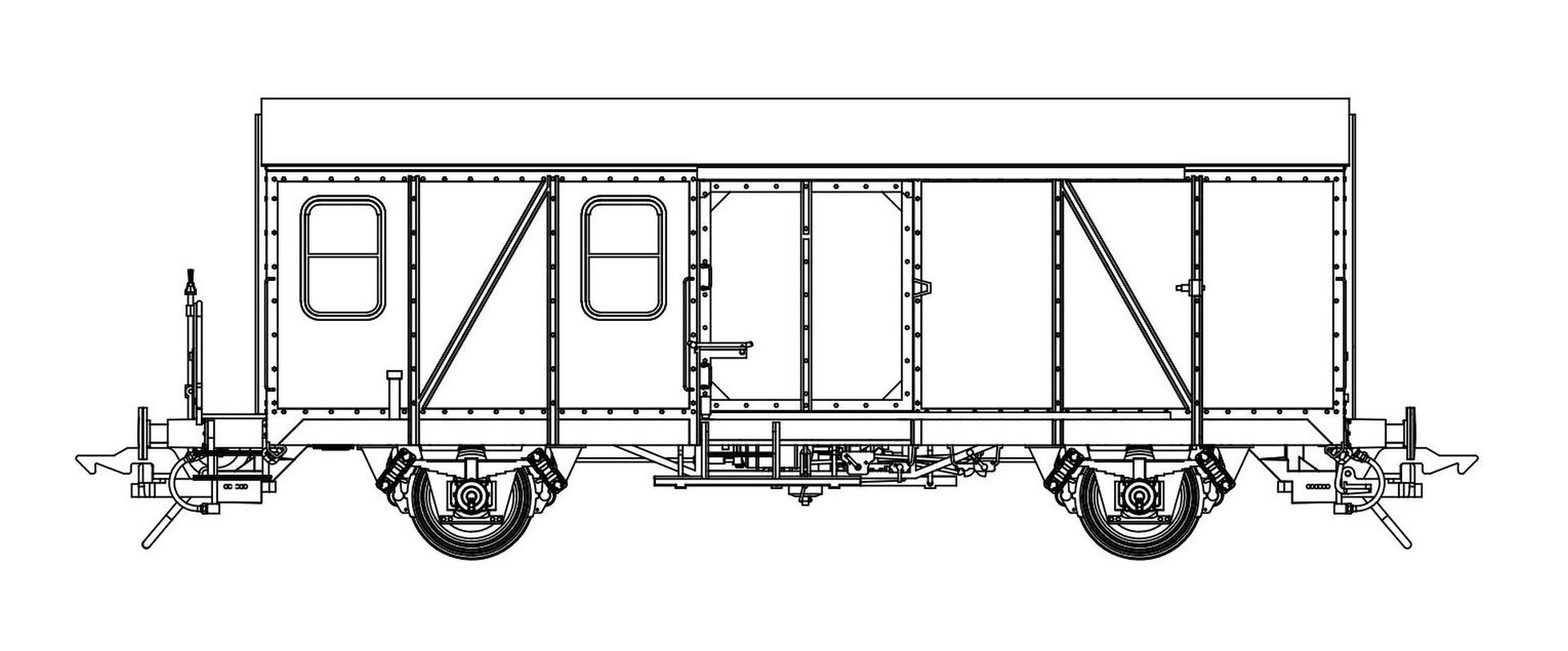 Lenz 42238-05 - Gerätewagen 631 ex Pwghs 54, DB, Ep.IV, grün