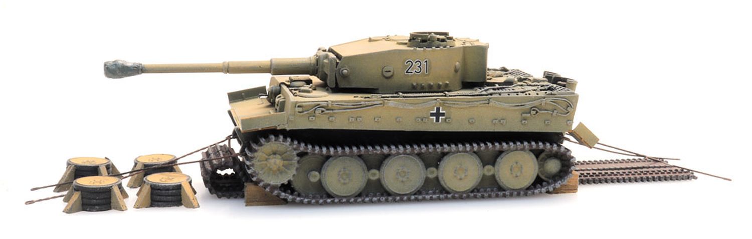 Artitec 6870402 - Panzer Tiger I gelb, Wehrmacht, Eisenbahntransport