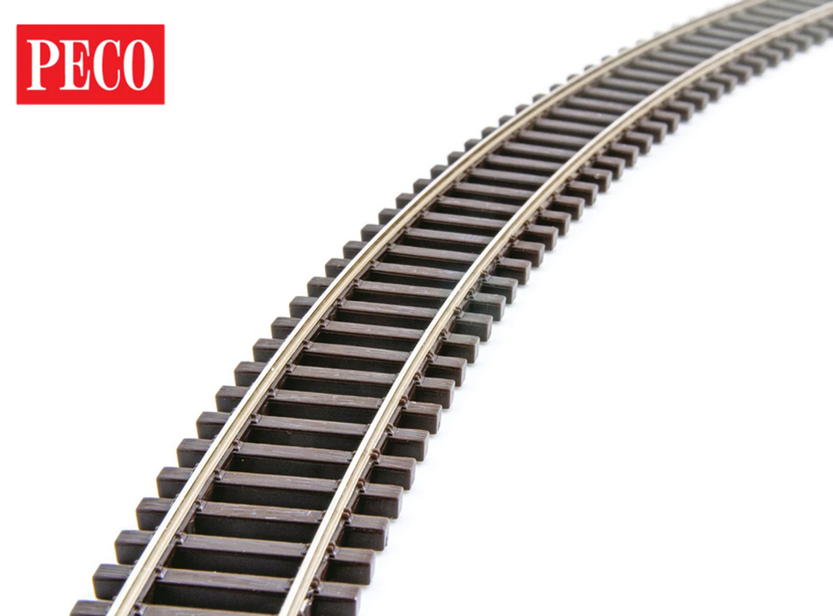 PECO SL-100 HO Scale Flexible Track – Code 100, Wood Sleepers, 914mm, Made In UK