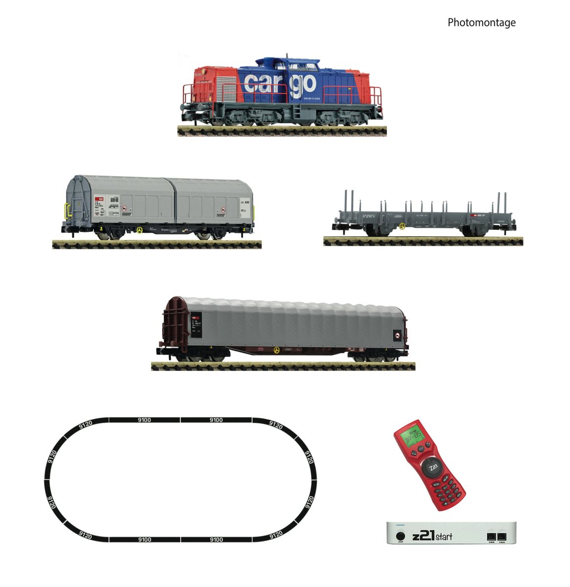 Fleischmann 931903 - Digitales Startset mit BR 203 und Güterzug, SBB-Cargo, Ep.V, z21start und MultiMaus