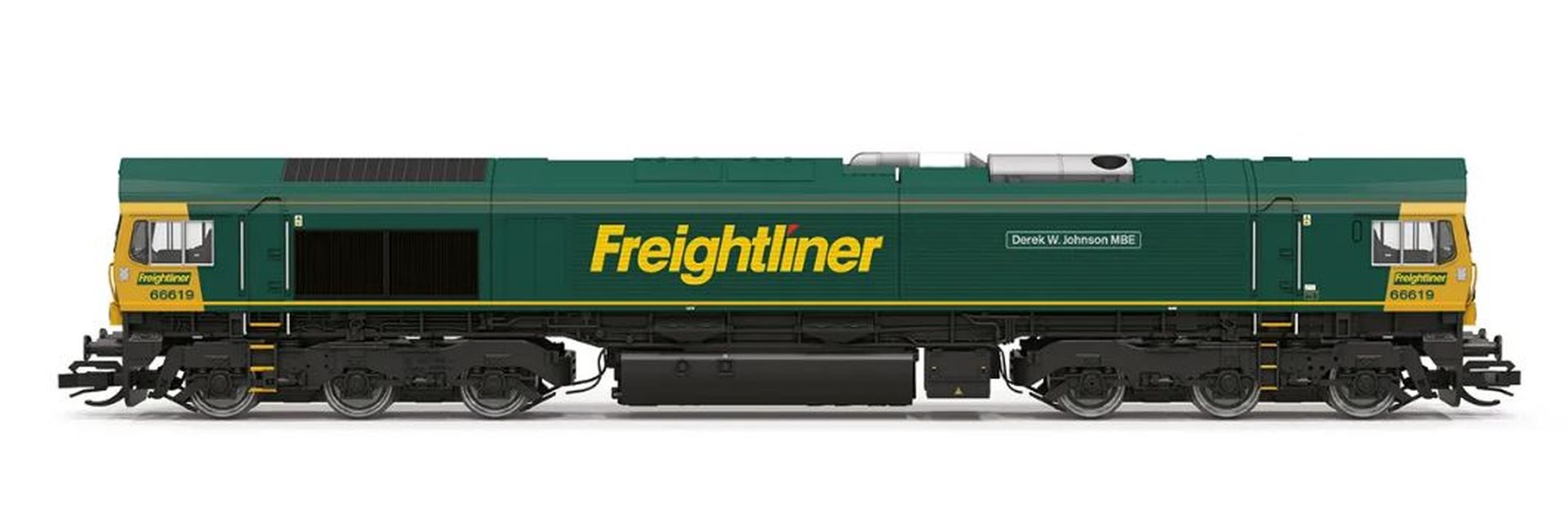 Hornby TT3031M - Diesellok Class 66 Derek W Johnson MBE 66619, Freightliner, Ep.VI