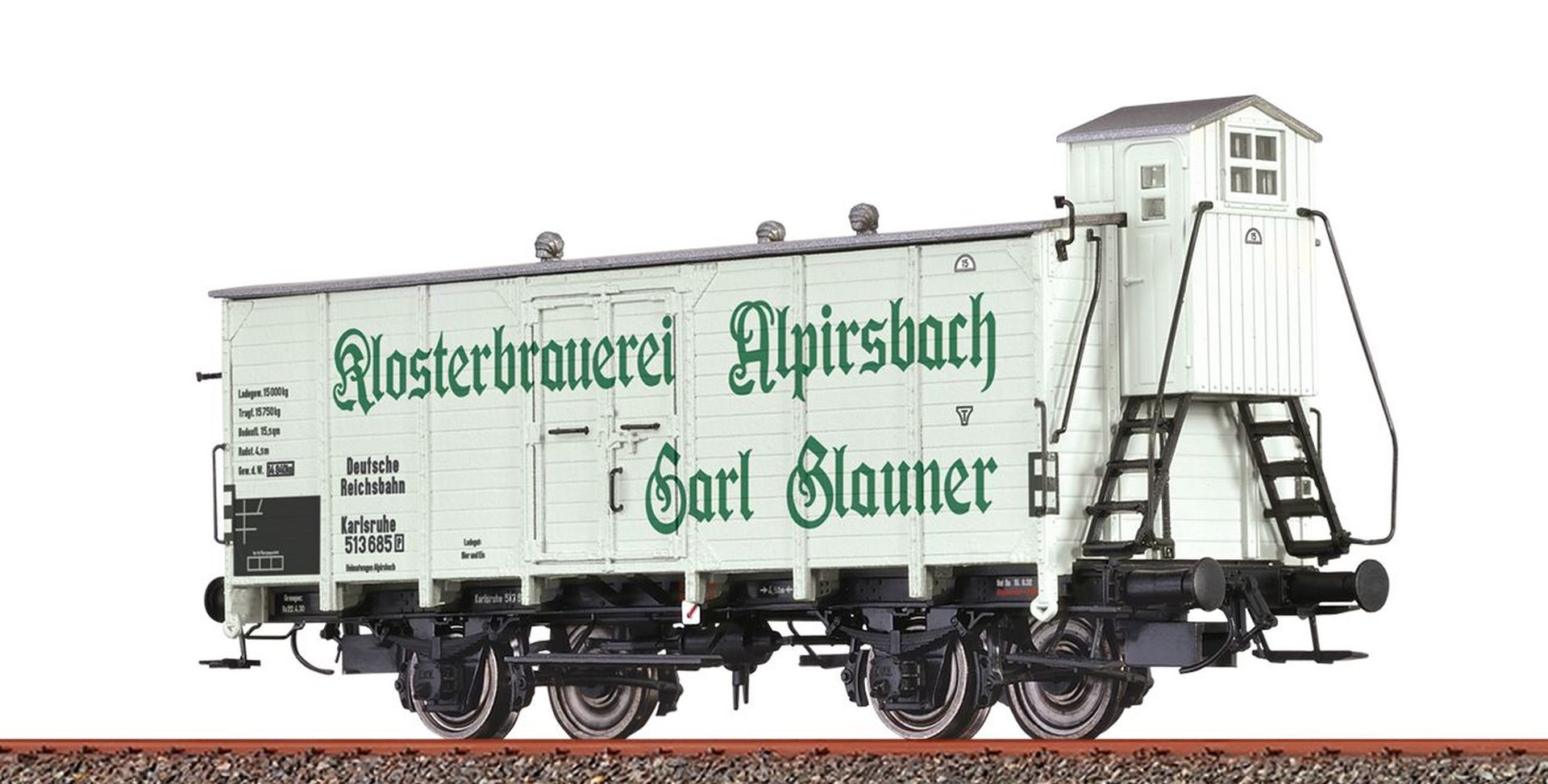 Brawa 49879 - Gedeckter Güterwagen, DRG, Ep.II 'Brauerei Alpirsbach'