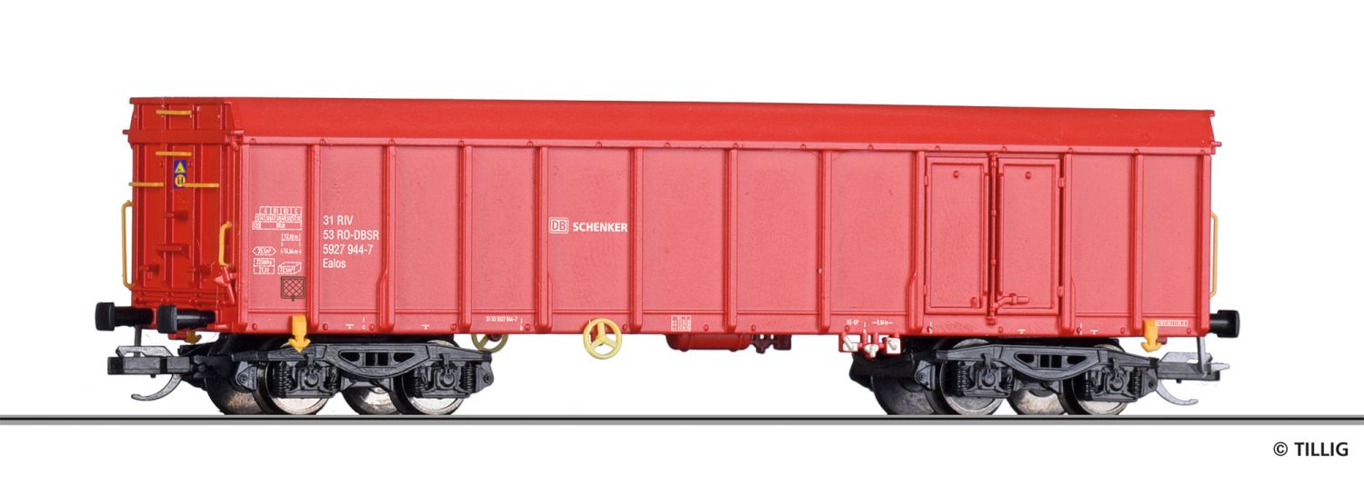 Tillig 15715 - Offener Güterwagen Ealos, DB-Schenker Romania, Ep.VI