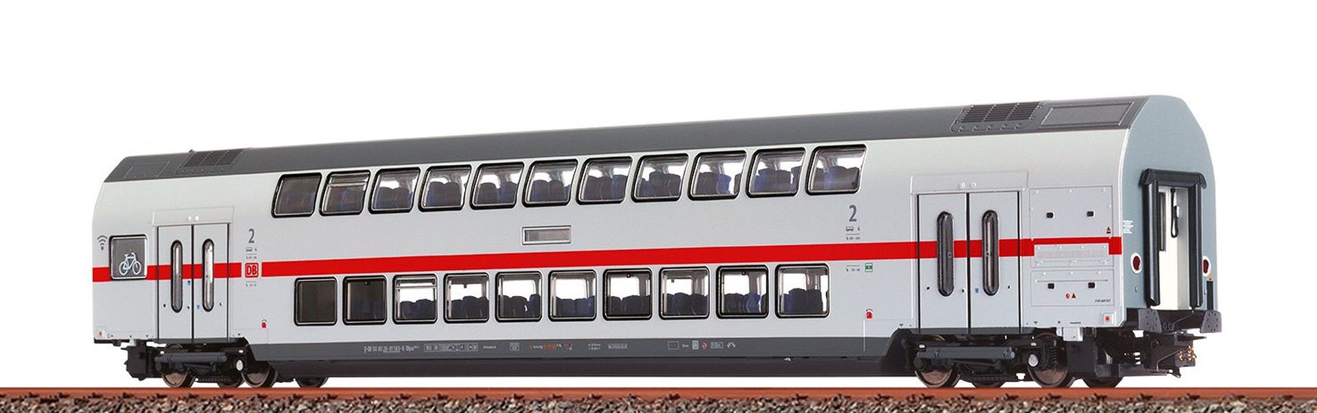 Brawa 44568 - Doppelstockwagen TWINDEXX Vario IC2, 2. Klasse, DBAG, Ep.VI, AC-Digital