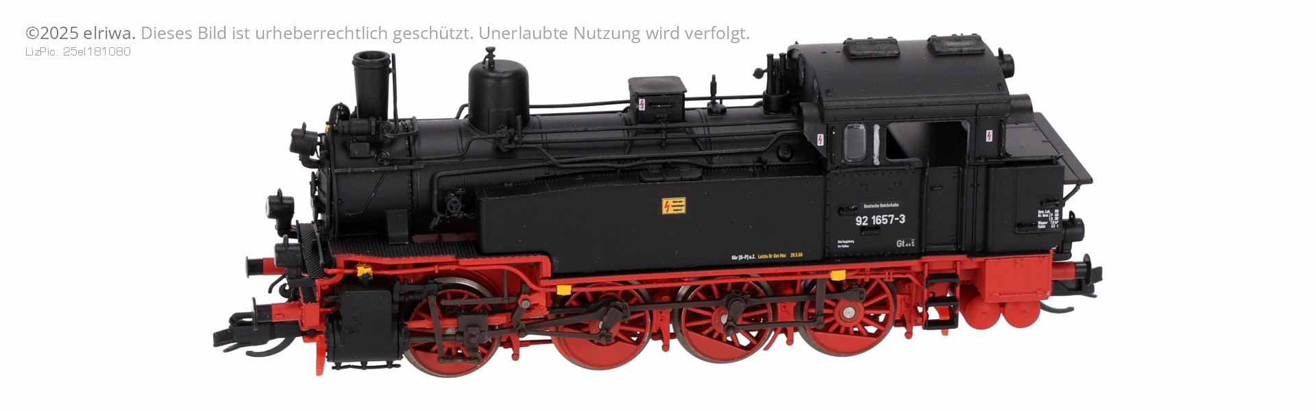 Saxonia 120161 - Dampflok BR 92.5 (pr. T 13), 92 1657-3, DR, Ep.IV