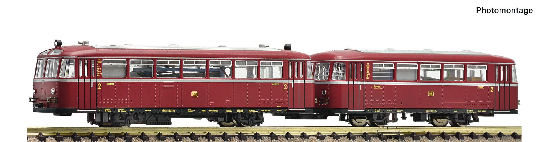 Fleischmann 7760005 - Schienenbus VT 95 mit Beiwagen VB 142, DB, Ep.III