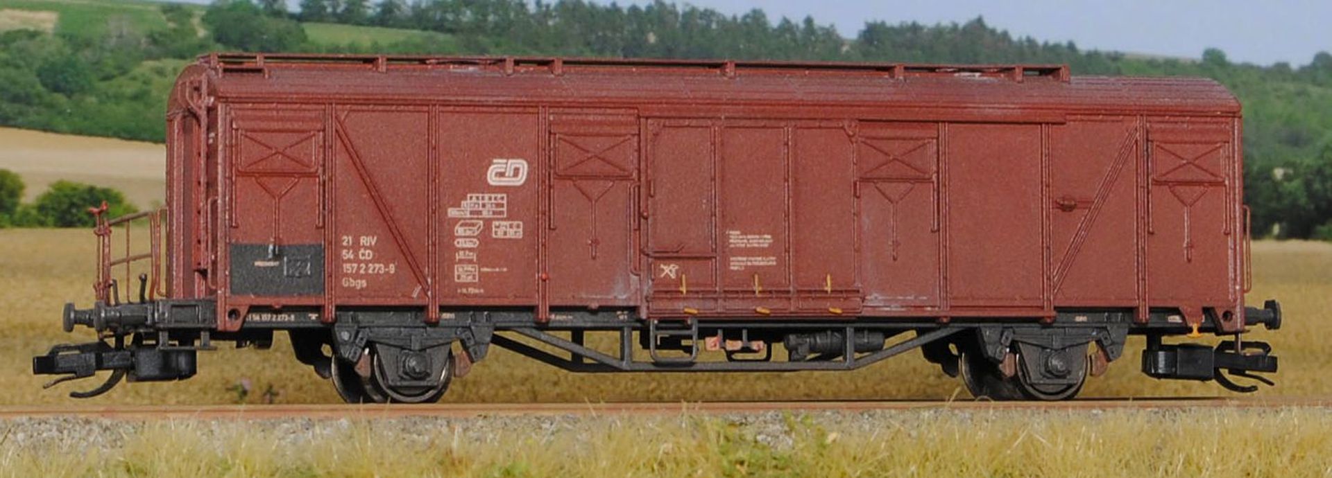 sdv-model 12129 - Gedeckter Güterwagen Gbgs 10, CD, Ep.V, Bausatz