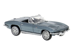Brekina 18027 - Chevrolet Corvette C2 Cabrio, türkis met. offen