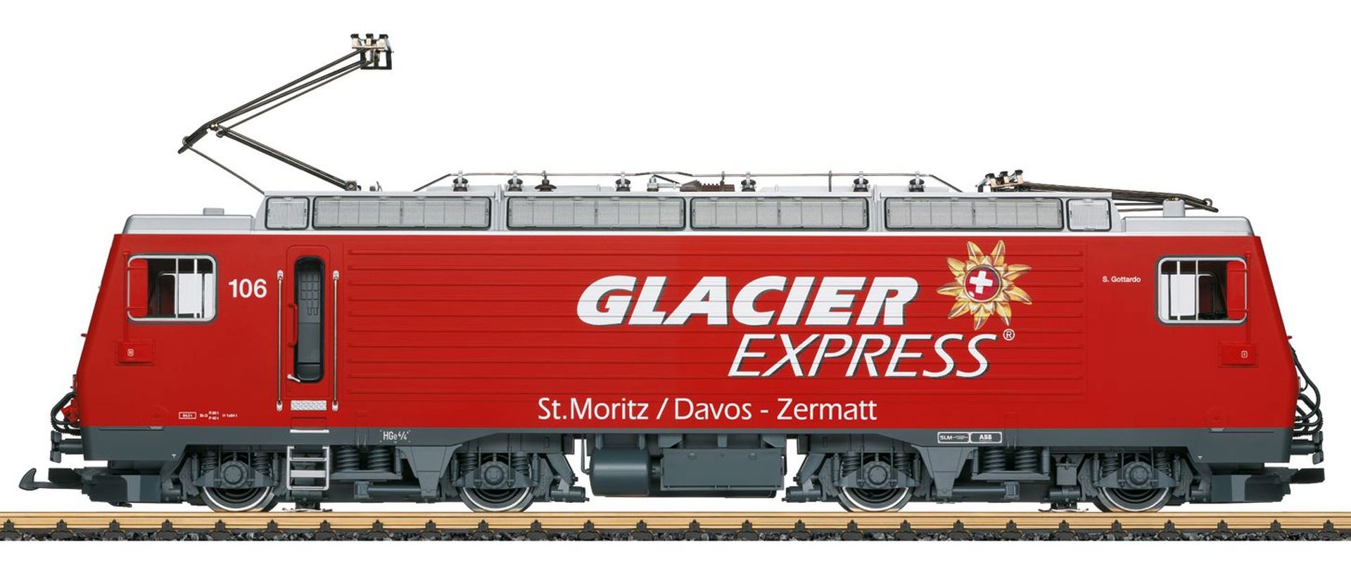 LGB 23101 - E-Lok HGe 4/4, MGB 'Glacier Express', Ep.VI, DC-MFX-Sound