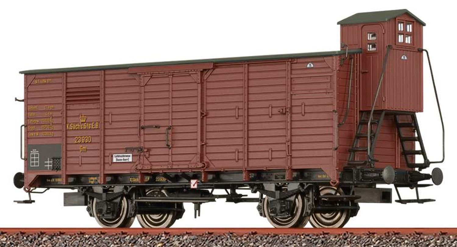 Brawa 49787-A24 - Gedeckter Güterwagen Gm, K.Sächs.Sts.E.B., Ep.I