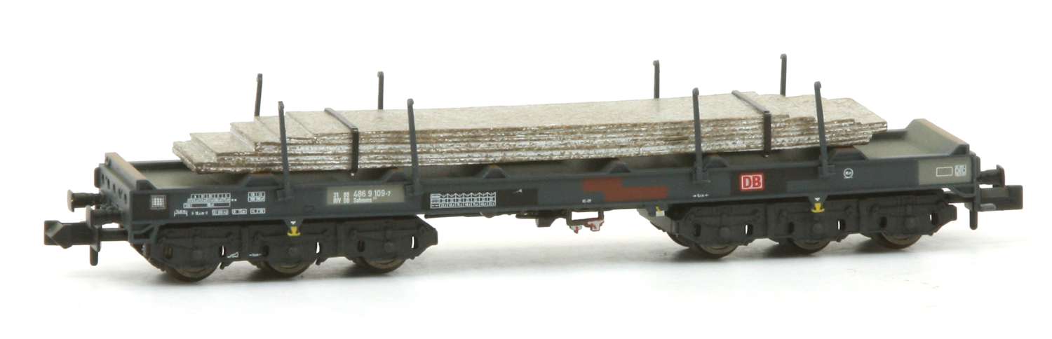 Liliput 265795 - Schwerlastwagen Sahmms mit Stahlplatten, DBAG, Ep.V