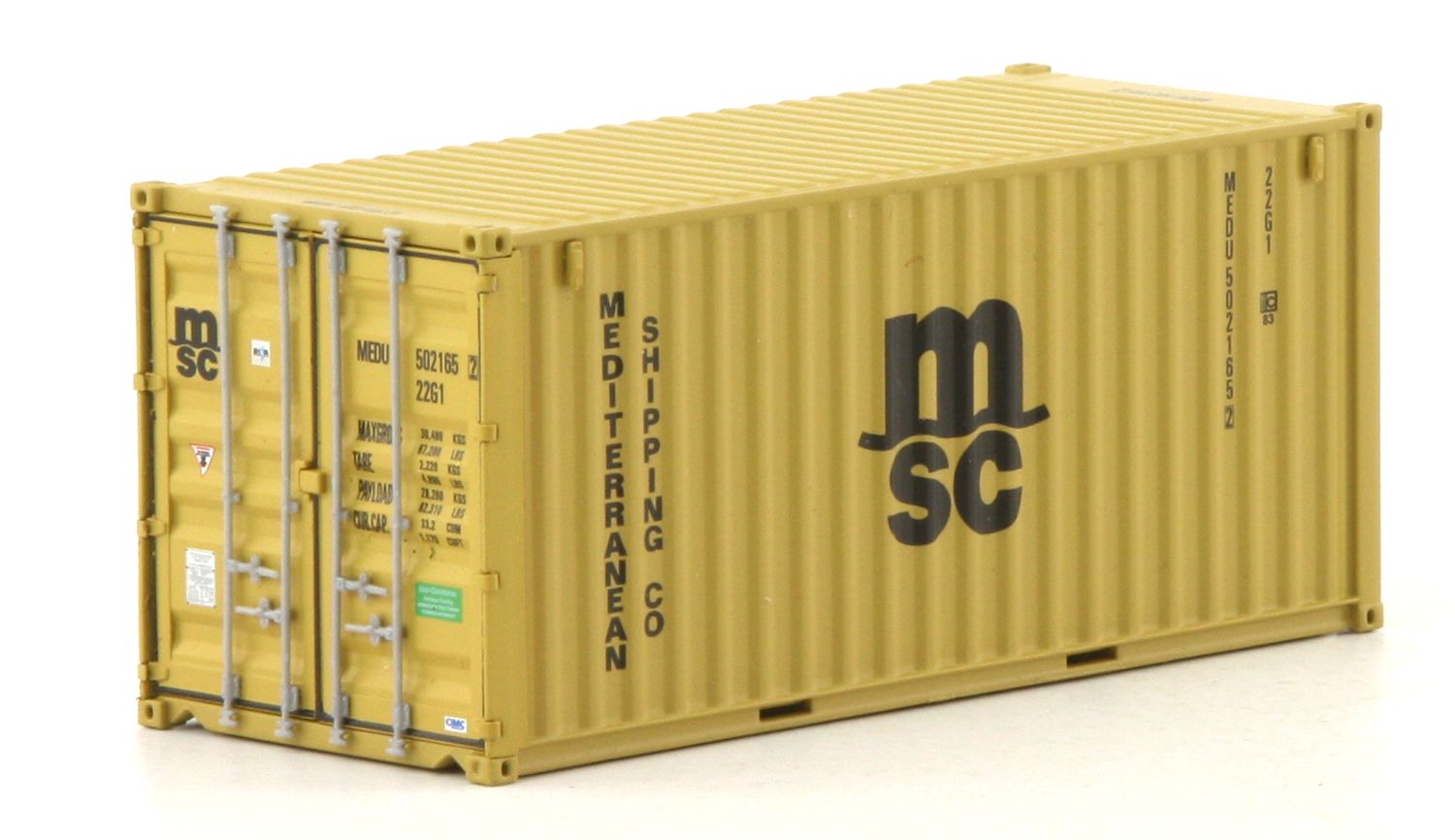 PT-Trains 820015.1 - Container 20' 'MSC Eco', MEDU5021652