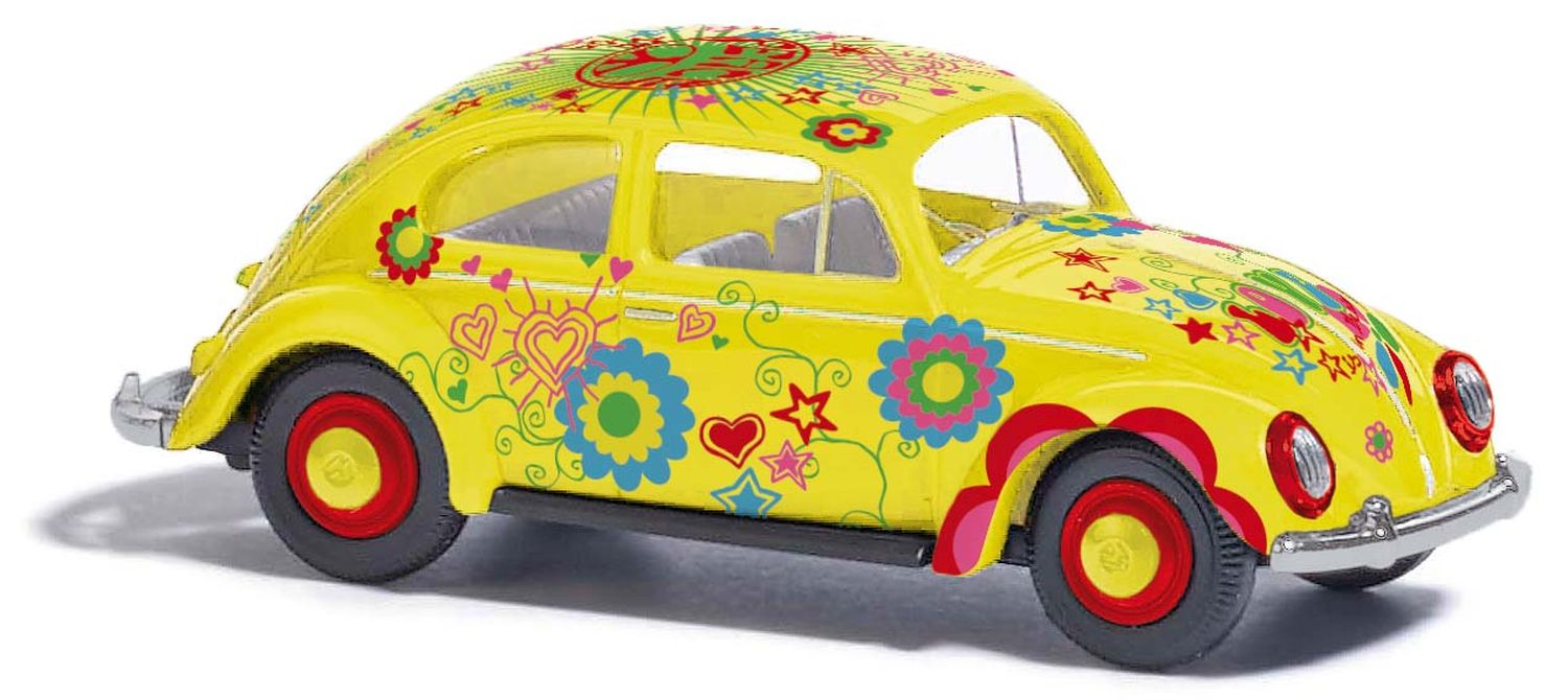 Busch 52963 - VW Käfer mit Brezelfenster Hippie Kiste, 1952