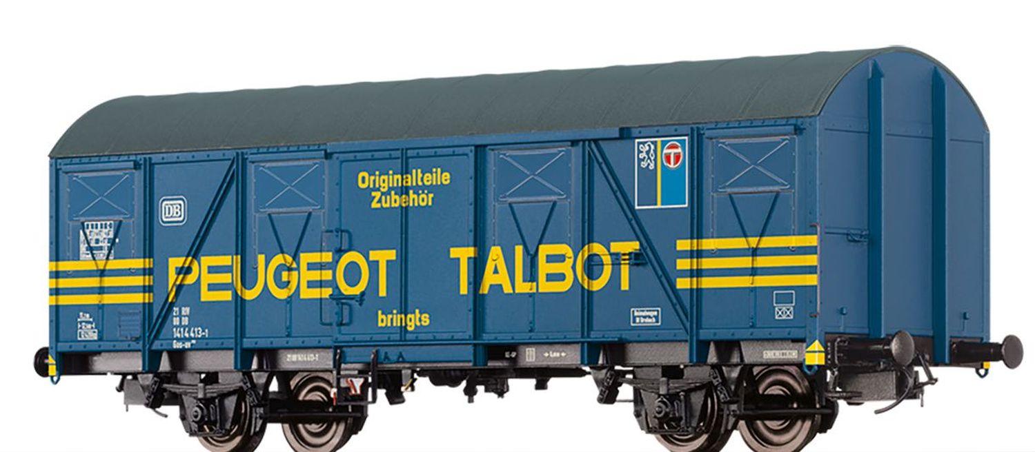 Brawa 67822 - Gedeckter Güterwagen Gbs 253, DB, Ep.IV 'Peugeot Talbot'