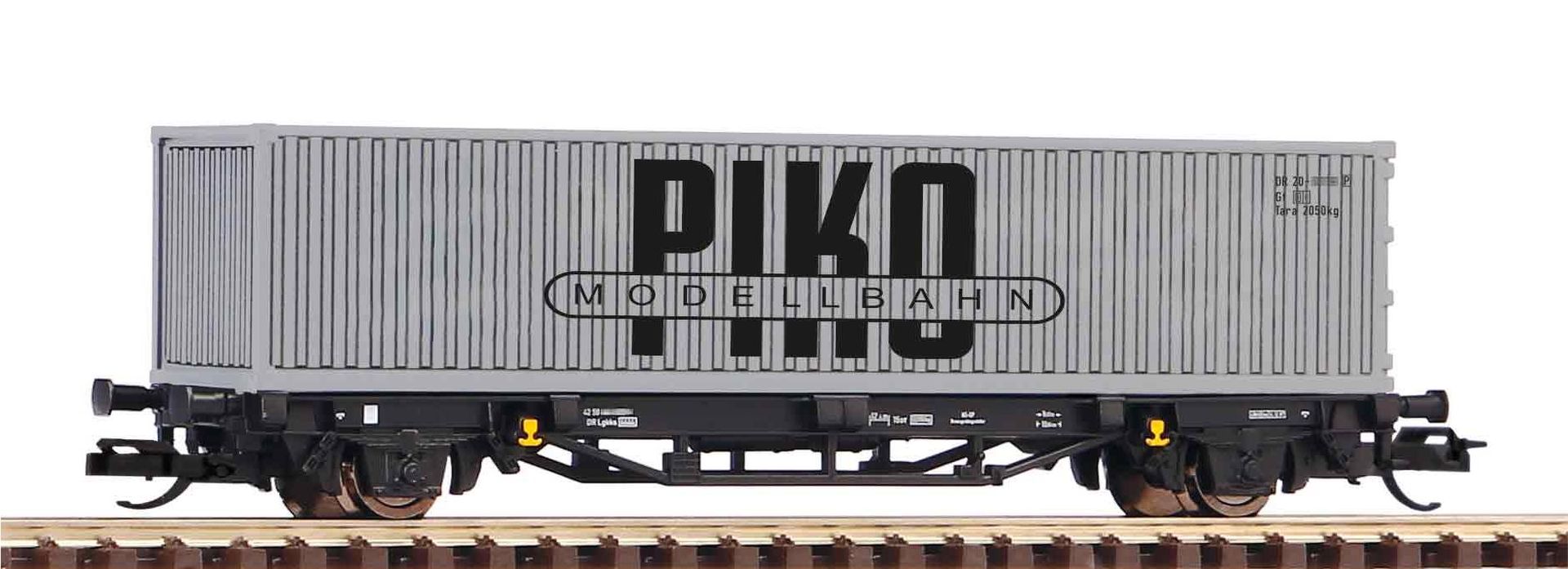 Piko 47726 - Containertragwagen mit 40' Container VEB PIKO, Ep.IV