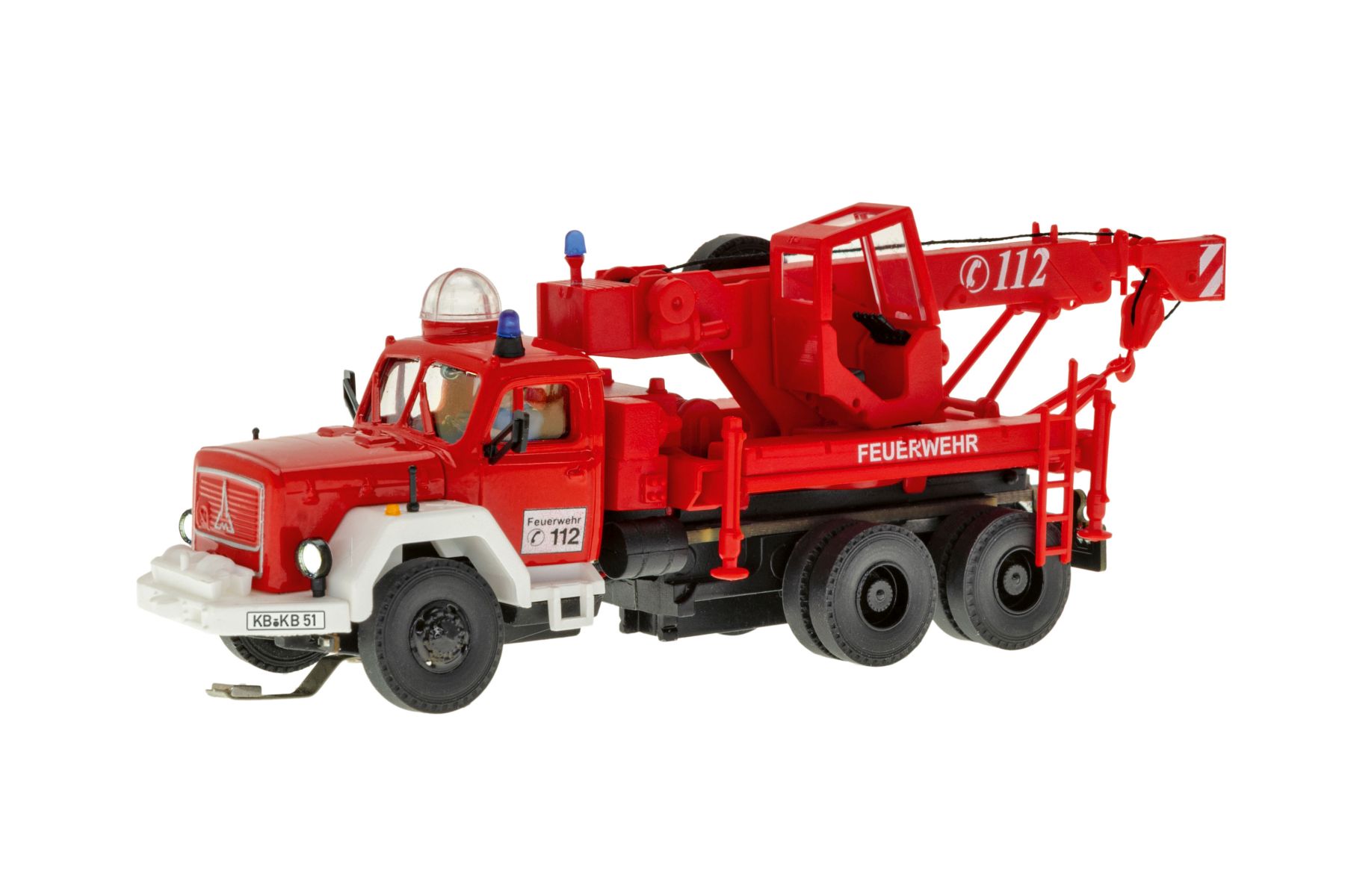 Viessmann 8051 - CarMotion Feuerwehr MAGIRUS DEUTZ 3-achs Bergekran