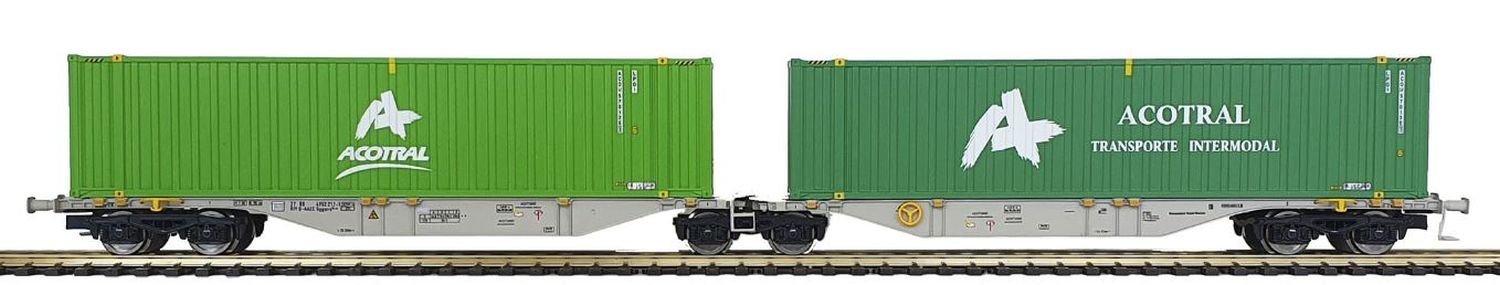 Mabar 58897 - Doppelcontainertragwagen Sggmrs, AAE, Ep.VI 'ACOTRAL'