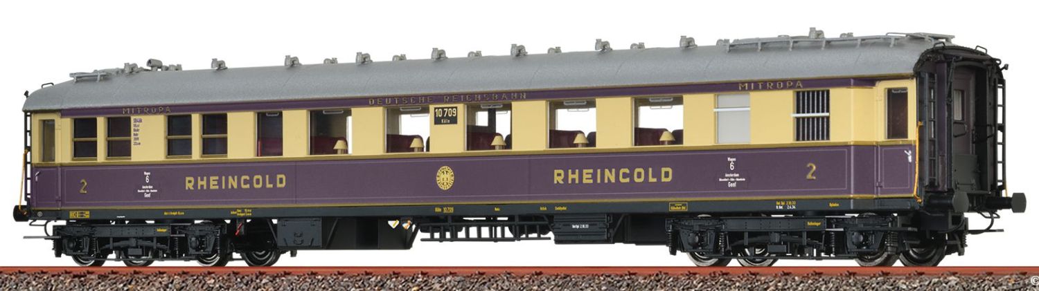 Brawa 46436 - Personenwagen SB4ük, DRG, Ep.II 'Rheingold', DC-Digital-Extra