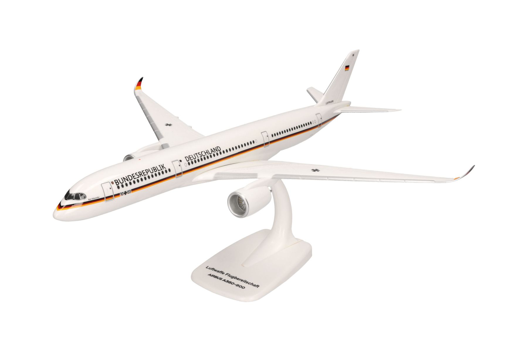 Herpa 613484 - Luftwaffe Flugbereitschaft Airbus A350-900 - 10+01 "Konrad Adenauer"