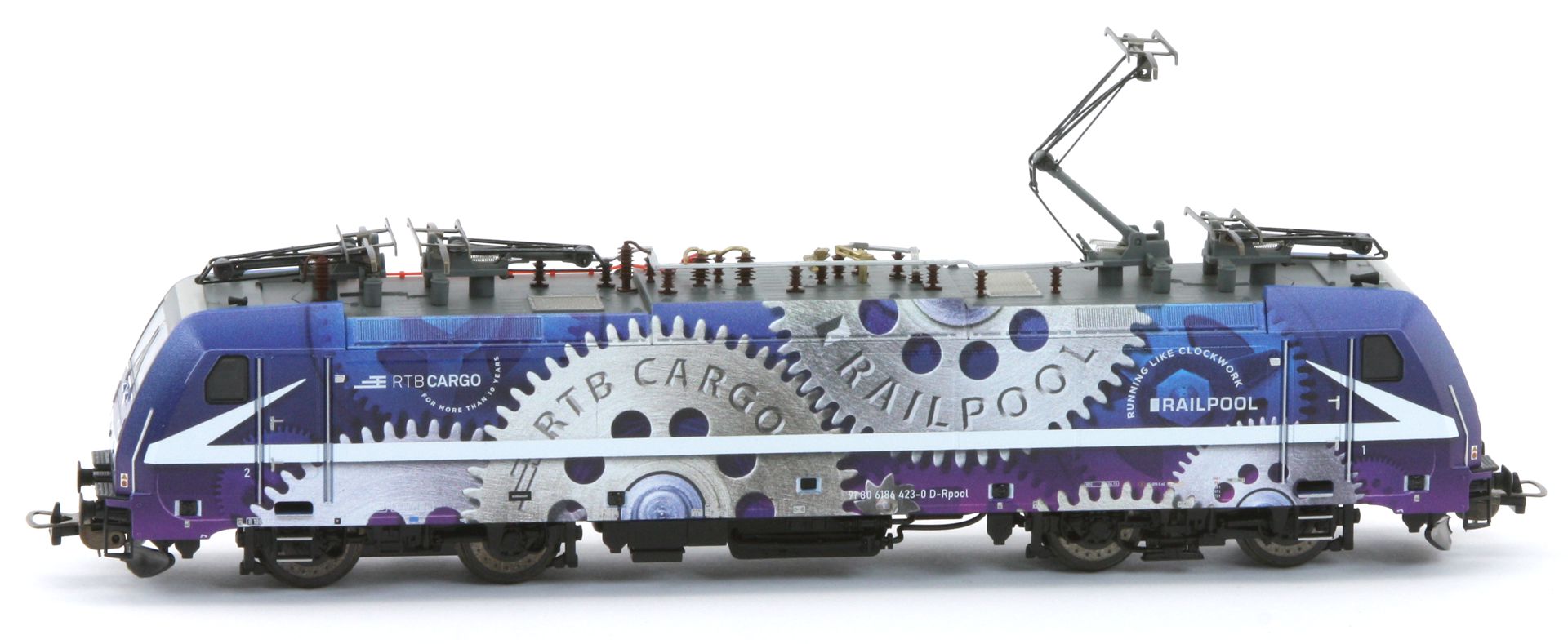 Piko 71188 - E-Lok 186 423-0 'clockwork', RTB-Cargo, Railpool, Ep.VI, DC-Sound