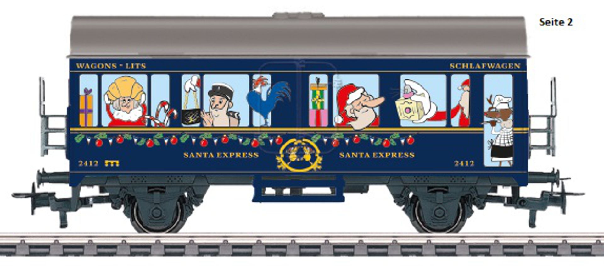 Märklin 4415.786-DC - Weihnachtswagen 2025, DC-Radsätze