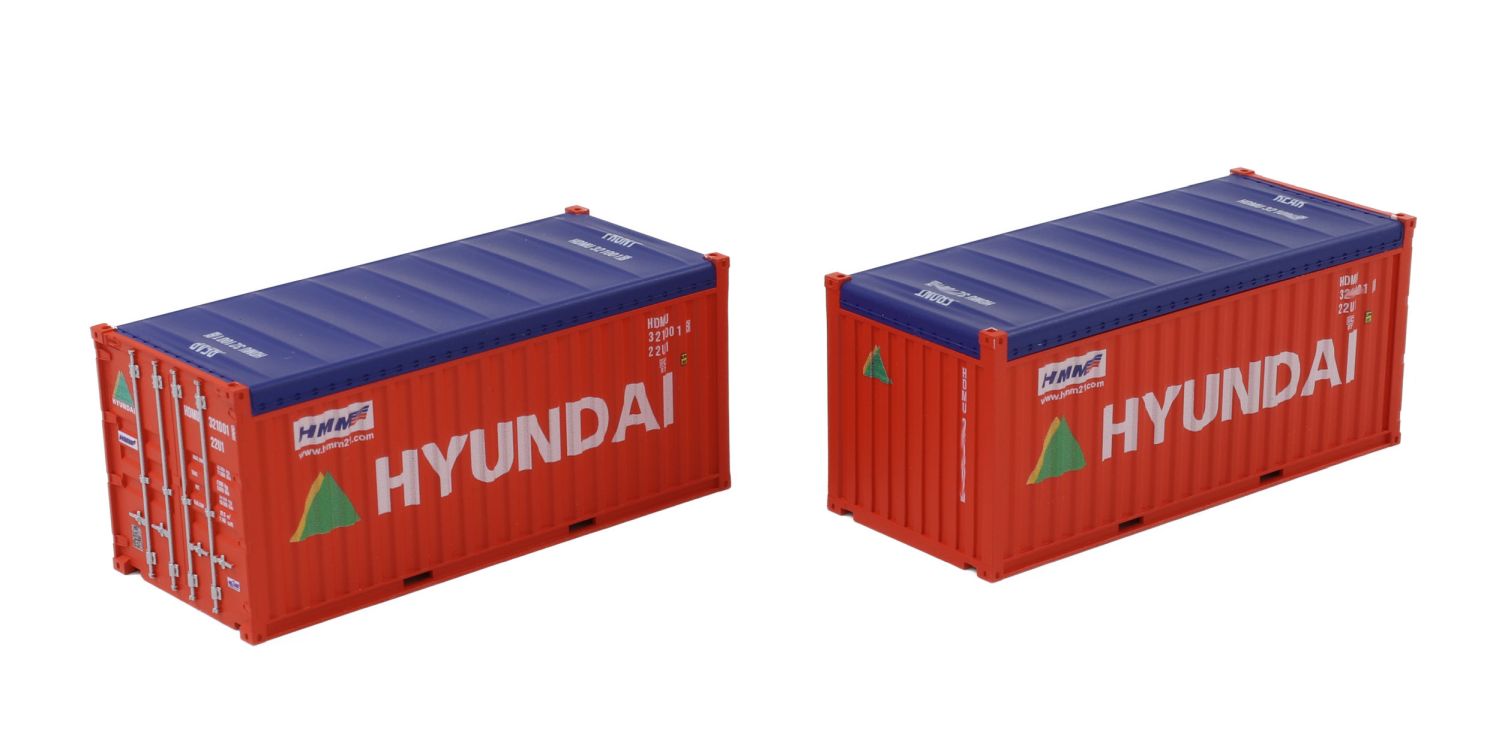 igra 98010026 - 2er Set Container 20' Hundai - Open Top