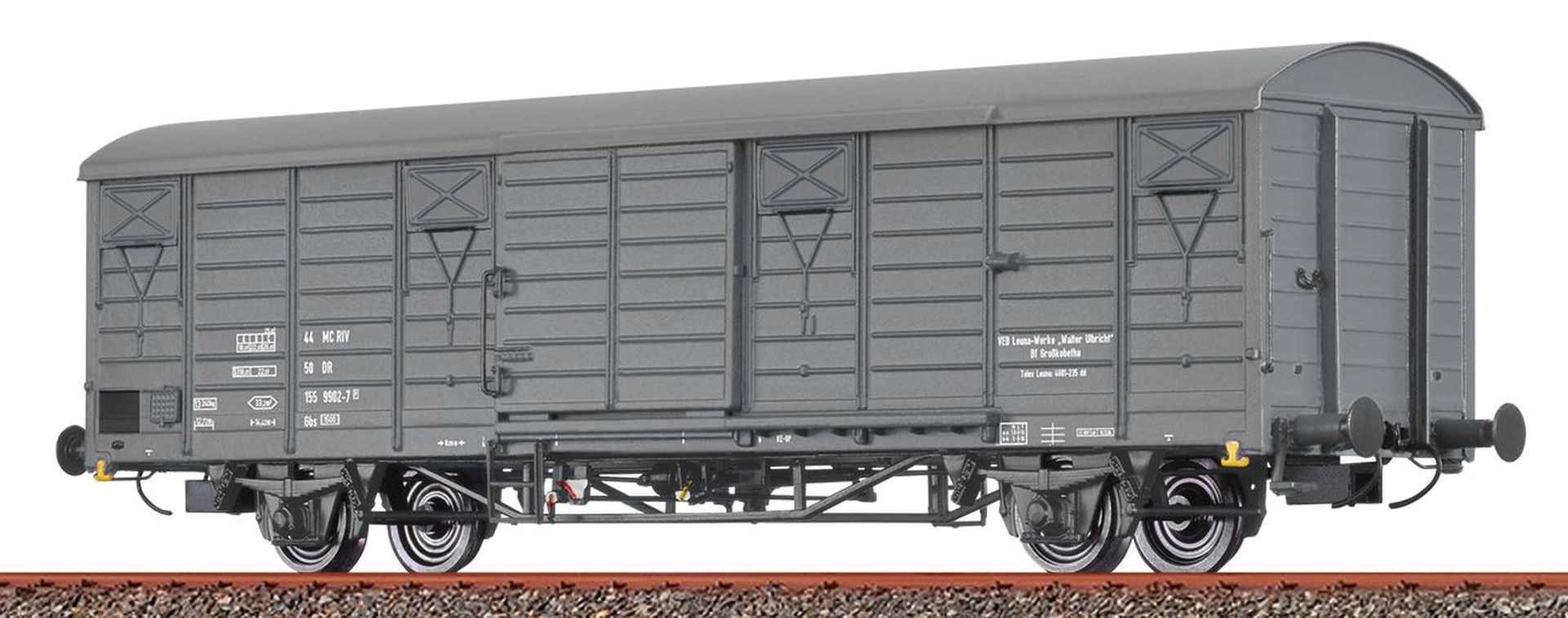 Brawa 49934 - Gedeckter Güterwagen Gbs 1500, DR, Ep.IV 'Leuna'