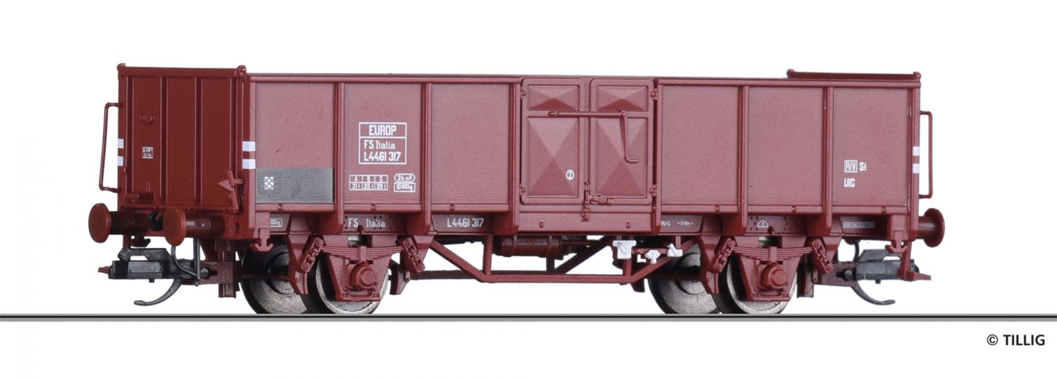 Tillig 14077 - Offener Güterwagen L, FS, Ep.III